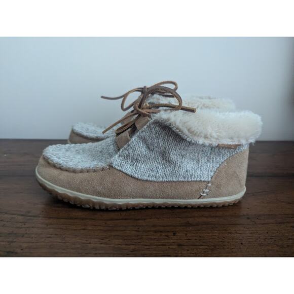 Minnetonka Womens Torrey Tan Knit Bootie Slippers Shoes 7M - Picture 2 of 10
